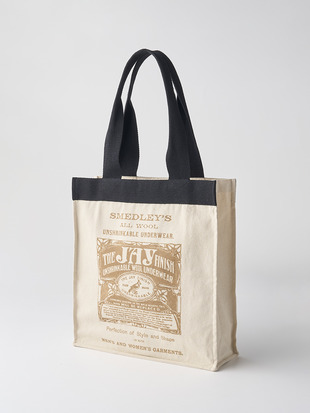JS 【日本限定】JOHN SMEDLEY×re-wrap オーガニックコットンキャンバスバッグ｜LARGE